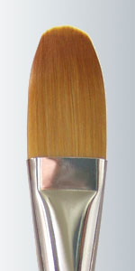 Derek Wicks Brush - Series 429 Size #6 Golden Taklon Filbert